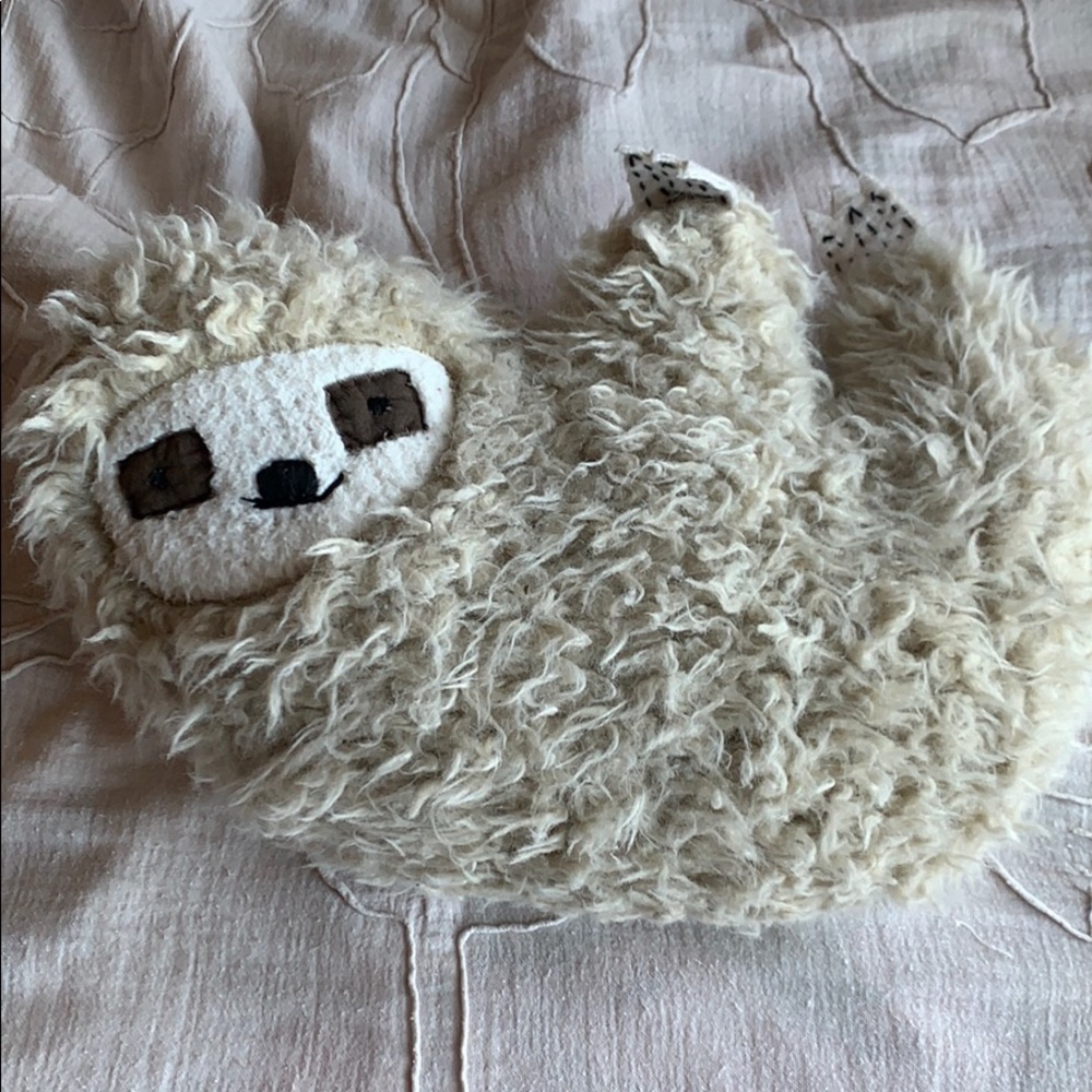 Urban Outfitters Furry Sloth Pillow